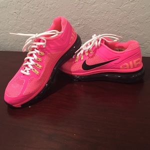 Pink, Black and Yellow Nike AirMax - Womens