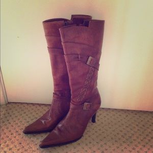 Unique leather boots