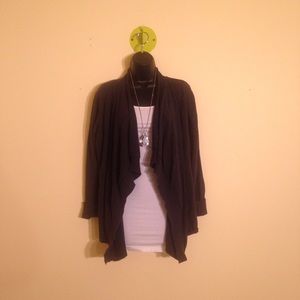 😍 Open Cardi With Faux Leather Details 😍