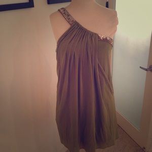 Sleek Grecian party dress