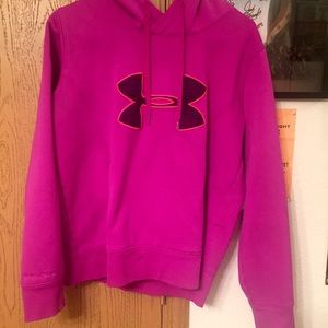 Under armour hoodie pink and purple