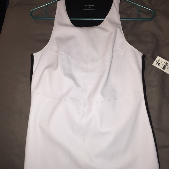 Express faux leather top