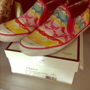 Coach canvas shoes