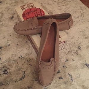 Jeffrey Campbell taupe loafers