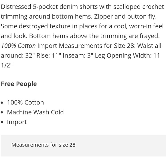 Free People Lacey Cutoff Shorts - Picture 4 of 4