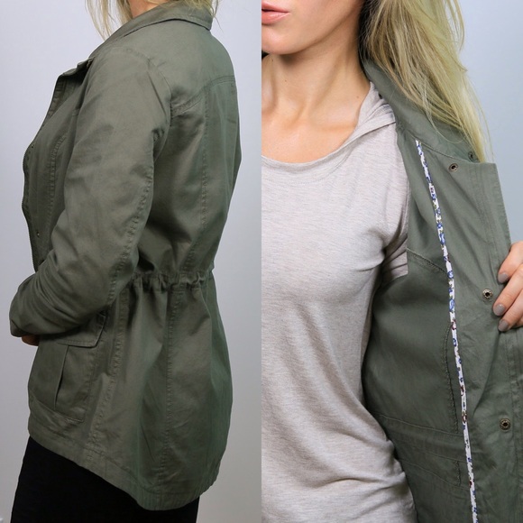 SOLD OUT Olive Utility Jacket - Picture 3 of 4