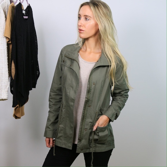 SOLD OUT Olive Utility Jacket - Picture 2 of 4