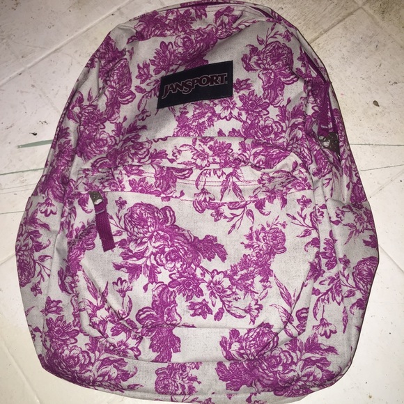 Brand new purplish pink/grey jansport backpack!