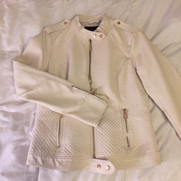 Quilted Faux Leather Jacket