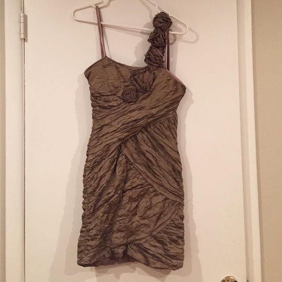 BCBGMAXAZRIA Evangeline One-Shoulder Dress