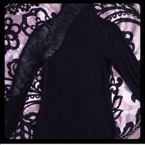 Black mock turtleneck