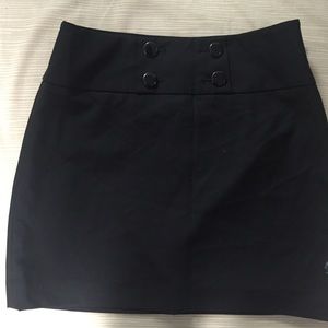 Button black pencil skirt NWT