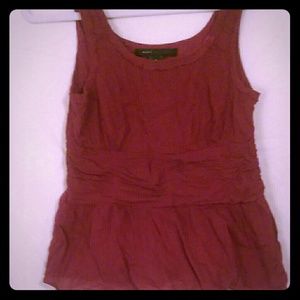 Marc Jacobs burgundy peplum top