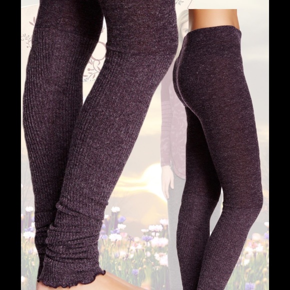 💰Bundled💰🌺Free People🌺 Heathered Knit Leggings - Picture 3 of 4