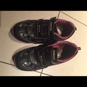 Black Geox girls sneakers size 3