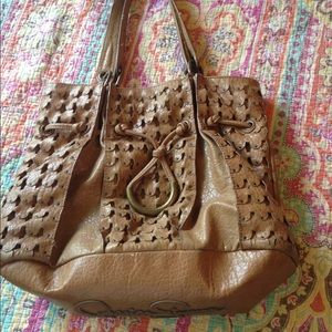 Jessica Simpson camel tote!