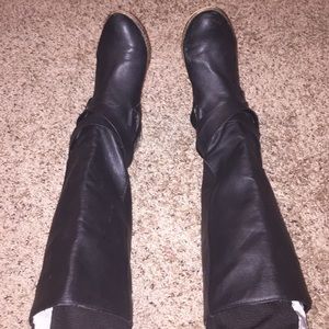 Urban Outfitters Riding Boots under knee black