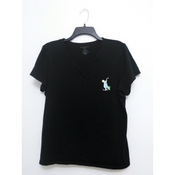 Black v-neck with pocket