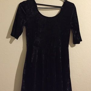 Velvet black dress