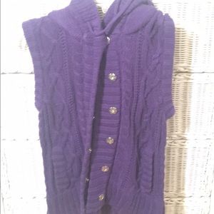 Purple sweater vest