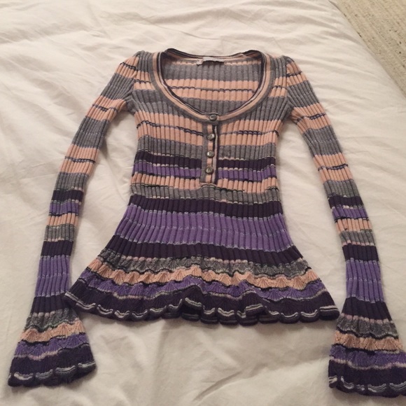 Missoni Henley multi color sweater - Picture 1 of 3