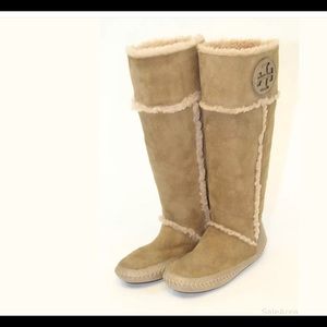 Tory Burch tall suede boots