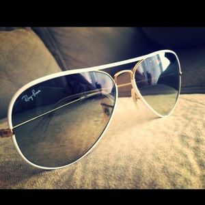 Authentic White Ray Bans!!