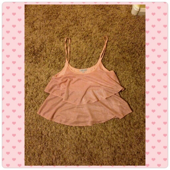 *SALE Pink Glitter Tier Top
