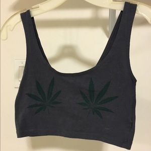 Weed Crop Top