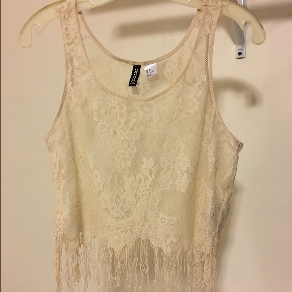 Lace Fringe Top