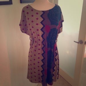 Knit print dress