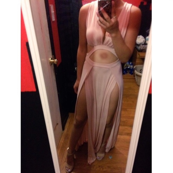 Dusty pink maxi