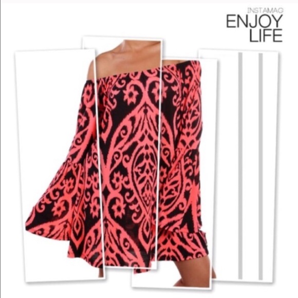 🌺HP 3/11🌺PRETTY DAMASK PRINT TUNIC OR DRESS - Picture 3 of 3