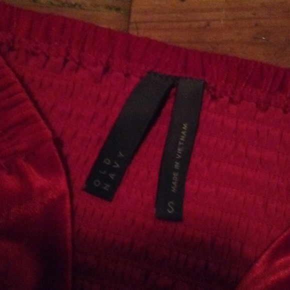 Red Velvet Strapless Dress - Picture 3 of 3