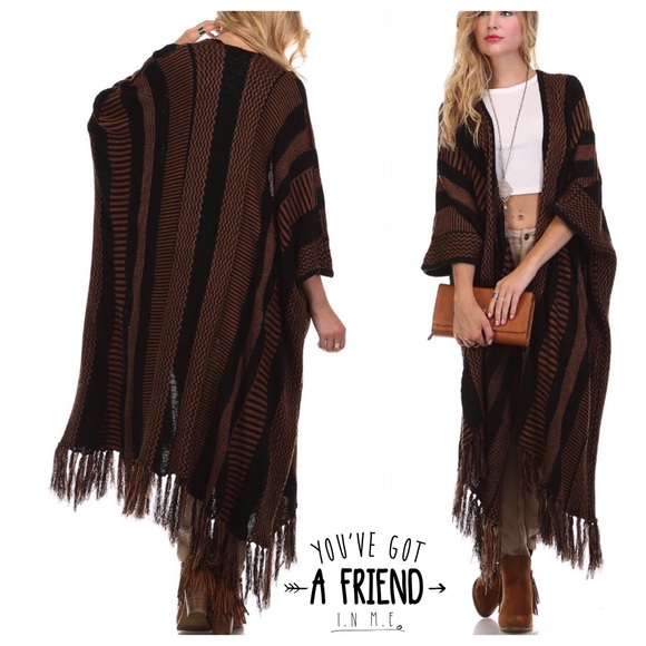 SOLD OUT! STRIPED GODDESS KNIT CARDIGAN - Picture 2 of 2