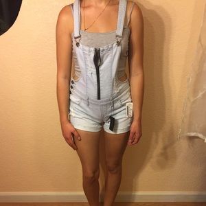 Denim romper