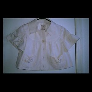 Nanette Lepore Ivory Swing Jacket