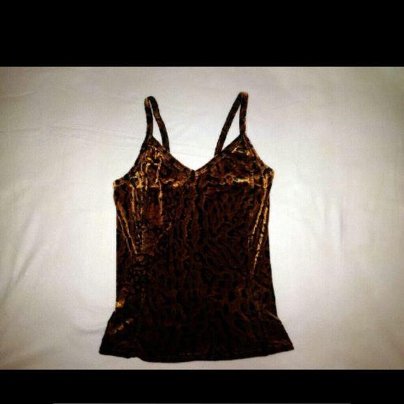 Velvet Leopard Print Camisole