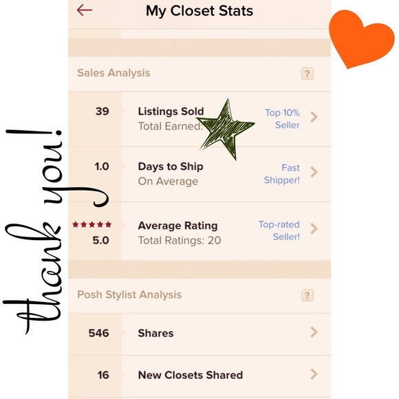 Thank you for shopping my closet! ;0)