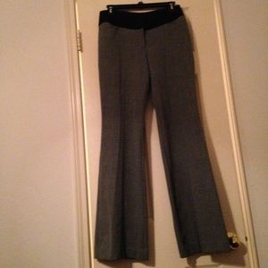 Gray & black editor pants