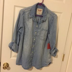 Adorable Denim Button-down