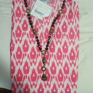 Dress pink and white xL new