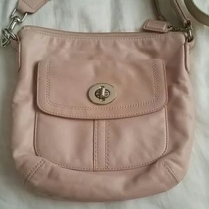 Pink coach crossbody bag
