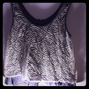 Lucca couture size m tank w zipper on back