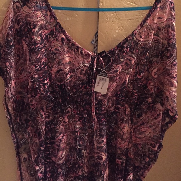 Navy blue and pink shirt