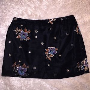 Vintage Velvet Micro Mini