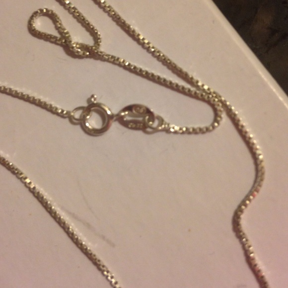 Beautiful blue topaz sterling silver necklace - Picture 2 of 3