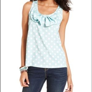 American Rag Sleeveless Polka Dot Top