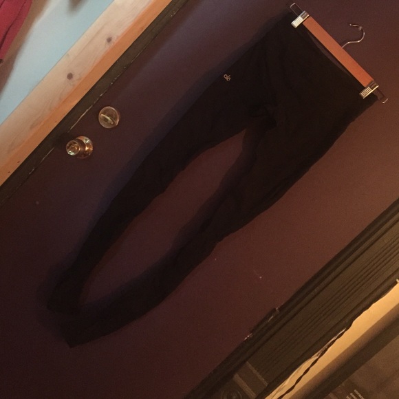 Alo black ribbed leggings