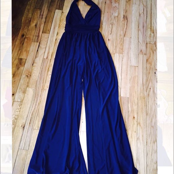 Forever 21 navy blue halter romper